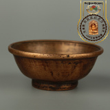 西藏红西藏手工制作纯铜老酥油灯碗藏传佛教密宗供佛用品供碗水杯