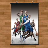 NBA霍华德邓肯罗斯加内特宣传海报挂画有框画客厅装饰画无框画