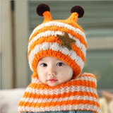 6-12个月冬季女宝宝婴儿帽子秋冬0-1-2-3岁儿童女童男童毛线帽潮4