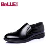 Belle/百丽男鞋2015春季专柜同款牛皮商务正装皮鞋男单鞋3QK02AM5
