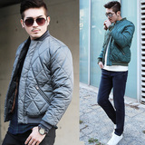 韩国代购男装冬季新款短款外套加厚保暖男韩版时尚男士修身夹克
