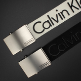 CK男士帆布皮带 专柜正品美国代购 CALVIN KLEIN 平滑扣腰带