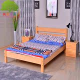 纯实木床1.2米 松木床成人单人床类1米 儿童双人床1.8特价2米板床