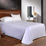 苏纺星级酒店纯棉60支贡缎床单单品 全棉提花加厚单双人床单单件