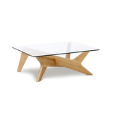 特价北欧家具创意客厅钢化玻璃实木储物茶几 小户型简约多功能桌