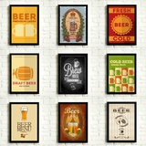 定制扎啤店照片墙扎啤广告海报装饰画啤酒装饰画啤酒照片墙挂画