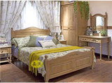 正品纯真年代岁月儿童家具深色双人床全橡胶木纯实木水性漆71007