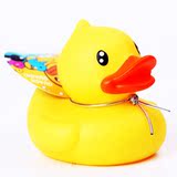 黄鸭玩具婴儿童游泳浮水鸭子 搪胶玩具公仔B.duck洗澡小