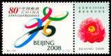 2001-特2 北京申办2008年奥运会成功纪念(J)邮票 集邮 收藏