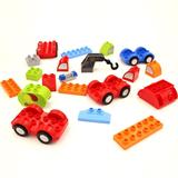 儿童创意百变积木塑料拼装拼插积木车 早教益智男孩女孩玩具3-6岁