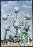 比利时1958年极限片盖销票/信销票外国邮票D