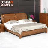 小木马 纯实木床现代中式双人床1.5 1.8米胡桃木储物高箱大床家具