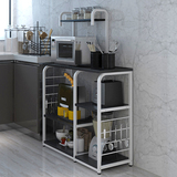 双爱微波炉架子厨房置物架落地架创意多层架多功能厨房收纳储物架