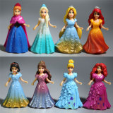 迪士尼冰雪奇缘 安娜艾莎公主8款换装娃娃创意过家家玩具生日礼物