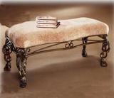 欧式铁艺换鞋凳储物收纳凳沙发椅子床尾凳梳妆凳酒吧服装店坐凳子