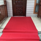 红地毯一次性婚庆加厚地毯展会用庆典展会大红色地垫结婚用品批发