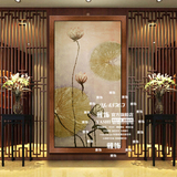 雅饰纯手绘油画东南亚泰式风格新中式玄关走廊过道装饰画挂画壁画