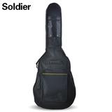 Soldier士兵民谣木吉他包41寸标准琴盒海绵包黑色双肩吉它箱