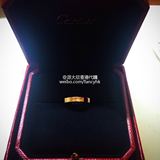 派大欣香港代购 卡地亚Cartier 18K玫瑰金 戒指/对戒 3mm宽