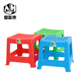 塑料透气凳子换鞋凳方凳透气餐桌小板凳加厚防滑板凳条纹时尚小凳