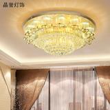 圆形LED水晶灯客厅卧室吸顶灯大气奢华酒店工程别墅蛋糕灯TOD756