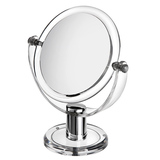 亚克力透明台式化妆镜大号梳妆镜便携可爱镜随身小镜子塑料批发