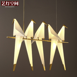 艺灯空间 创意个性小鸟吊灯客厅餐厅吧台服装店北欧千纸鹤吊灯