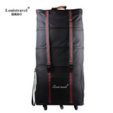 louistravel超大158航空托运包搬家出国留学旅行箱伸缩折叠行李袋