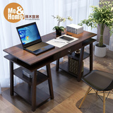 择木宜居正品带书架书桌书台现代小户型书桌简约时尚