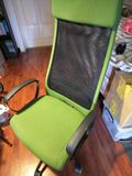 宜家马库斯绿色转椅电脑椅办公椅高背