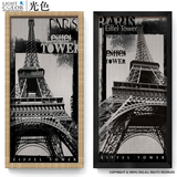 简约现代欧式黑白巴黎铁塔波普风景艺术挂画客厅墙壁画摄影装饰画