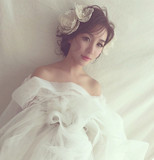 森系结婚头饰套装韩式新娘日韩森女亚麻复古发夹头花影楼拍照饰品