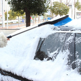 冬天汽车用品雪铲两用加长把毛刷子冬季刮雪板除冰除霜扫雪可伸缩