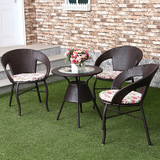 户外藤椅双人组合三件套 铸铝桌椅庭院阳台休闲咖啡厅