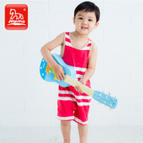 木马智慧儿童初学小吉他木质玩具吉他可弹奏宝宝早教练音乐器迷