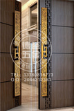 中式仿古玻璃门把手 回字纹酒店木门把手 浮雕祥云实木大门拉手
