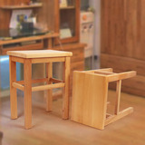 珍昂 全实木加固小凳子 换鞋榉木方凳子餐桌凳子矮凳高凳子家用凳