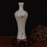 陶瓷器花瓶 水培花插青花瓷手绘小花瓶器家居时尚创意摆件设装饰