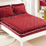 天鹅绒蕾丝床笠床罩单件保暖床套席梦思床垫保护套1.5m1.8米特价