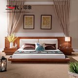 三木印象东南亚风格实木家具1.5米实木床1.8米实木榻榻米床双人床