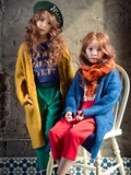 韩国进口童装代购2016秋装新款大童男童女童儿童长款针织开衫外套