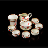 红叶手绘茶具精品整套功夫茶具传统手工艺制作精美礼品瓷漂亮茶具