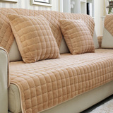 欧式毛绒沙发垫布艺坐垫真皮四季防滑加厚沙发套沙发罩法兰绒全盖