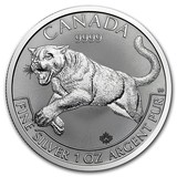 ★送全套附件★加拿大.捕食者系列-1盎司美洲狮银币(2016)