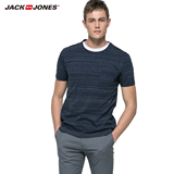JackJones杰克琼斯夏季新品男装时尚纯棉圆领短袖T恤C|216201001