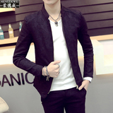 男士外套春季2016新款韩版修身型立领夹克衫休闲青年潮流上衣春装