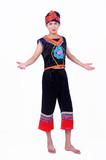 新款少数民族苗族舞蹈演出服装蒙古舞蹈服土家族服装男高档古袍