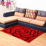 加厚加密茶几地毯客厅3D立体地毯卧室地毯床边毯现代简约时尚定制