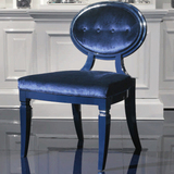 后现代 餐椅 布艺拉扣 餐椅 黑色 烤漆 餐椅 样板房 餐椅 定制