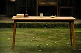 柴木工房原创/长方形实木餐桌/工作台/白橡木木蜡油/现代简约